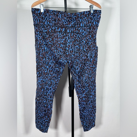 NWOT Lululemon Fast and Free High-Rise Tight 25" Leopard Camo Blue Nile Multi - Picture 5 of 5